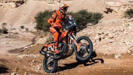 Danilo Petrucci dodges camel to win Dakar Stage 5