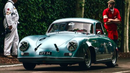 Denis Jenkinson’s Porsche 356 roars again at Goodwood
