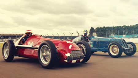 Gallery: Bearman & Brundle let rip in cars from 1950 British GP