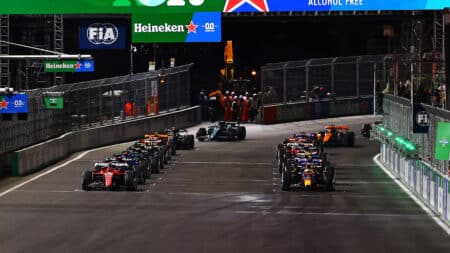 Tomorrow’s F1 starting grid for the 2025 Las Vegas Grand Prix