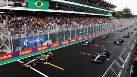 F1 starting grid for the 2025 Sao Paulo Grand Prix sprint race