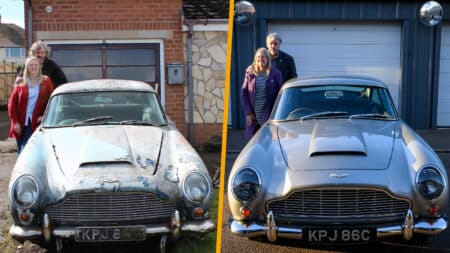 Left to decay: the £900 Aston Martin DB5 restored to a £1m classic