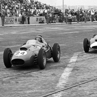 1958 Portuguese Grand Prix Hawthorn and Moss