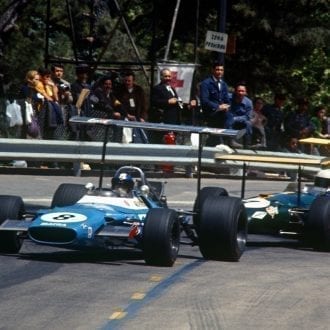 1969 Spanish Grand Prix Jean Pierre Beltoise and Jack Brabham