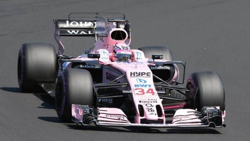 Nikita Mazepin Force India 2017 F1 test