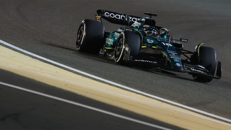 Lance Stroll of Aston Martin at the 2023 Bahrain Grand Prix