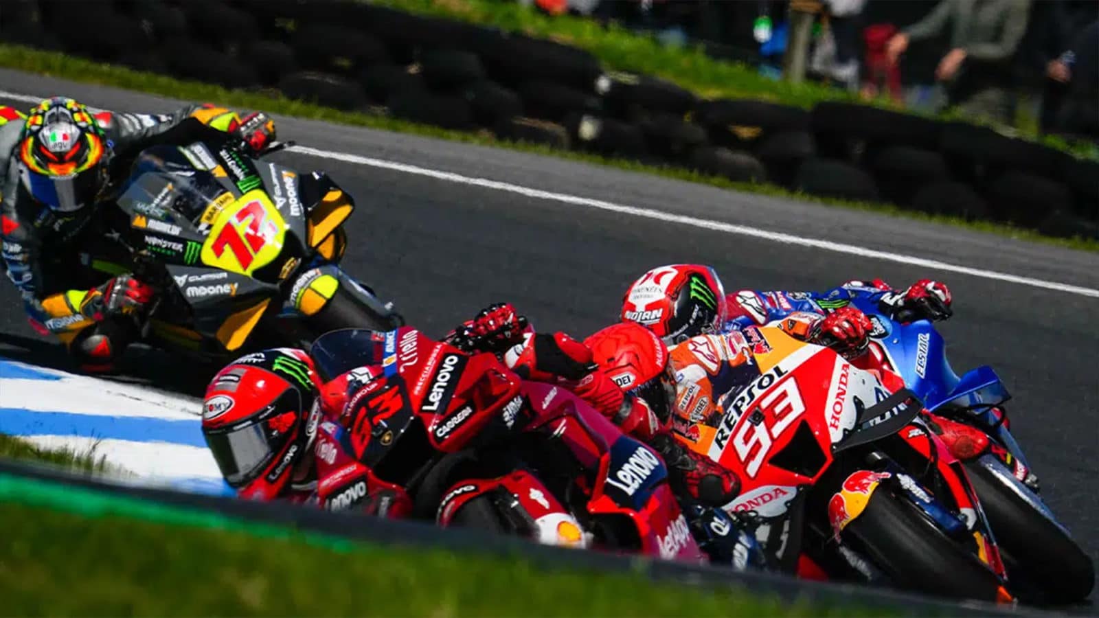 MotoGP ride Pecco Bagnaia leads the 2022 Australian GP at Phillip Island