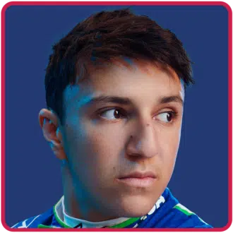 Isack Hadjar Red Bull headshot