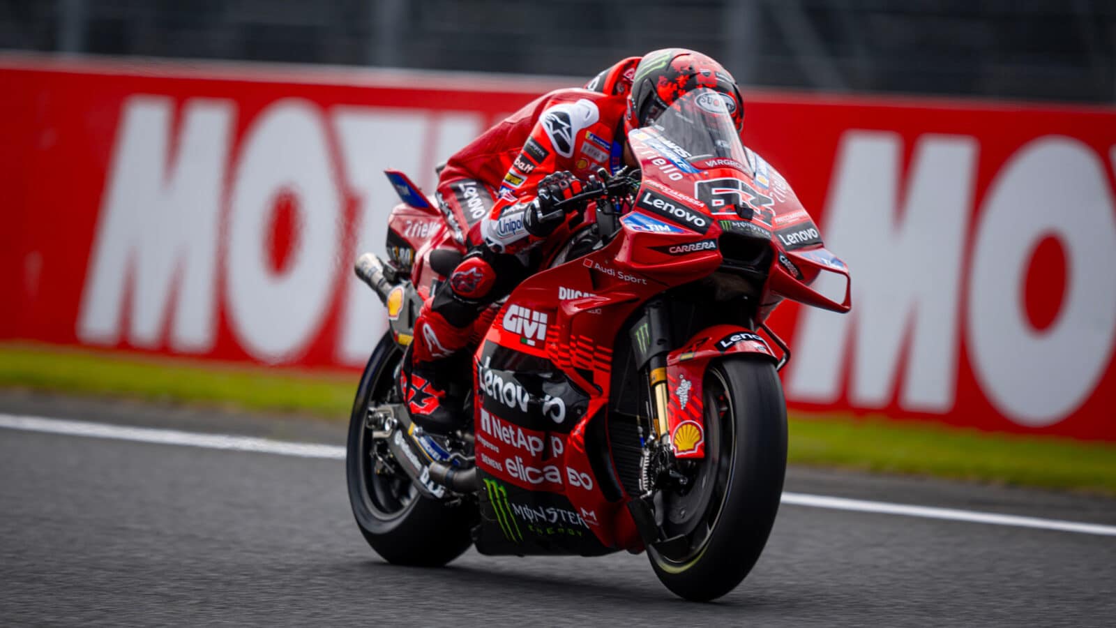Pecco Bagnaia on Ducati at 2025 MotoGP Japanese GP