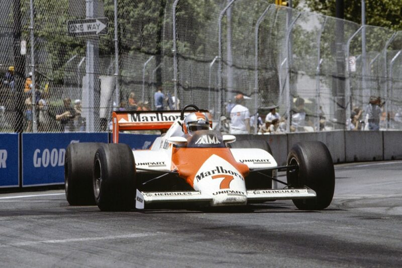 John Watson in a McLaren MP4-1C Ford.