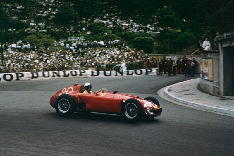 Castellotti rounds the final turn