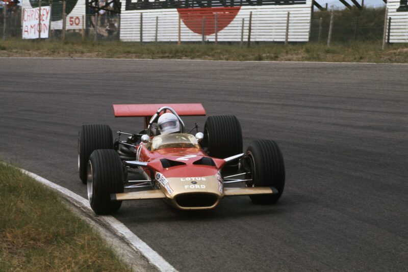 Jochen Rindt driving for Lotus in the 1969 Dutch Grand Prix