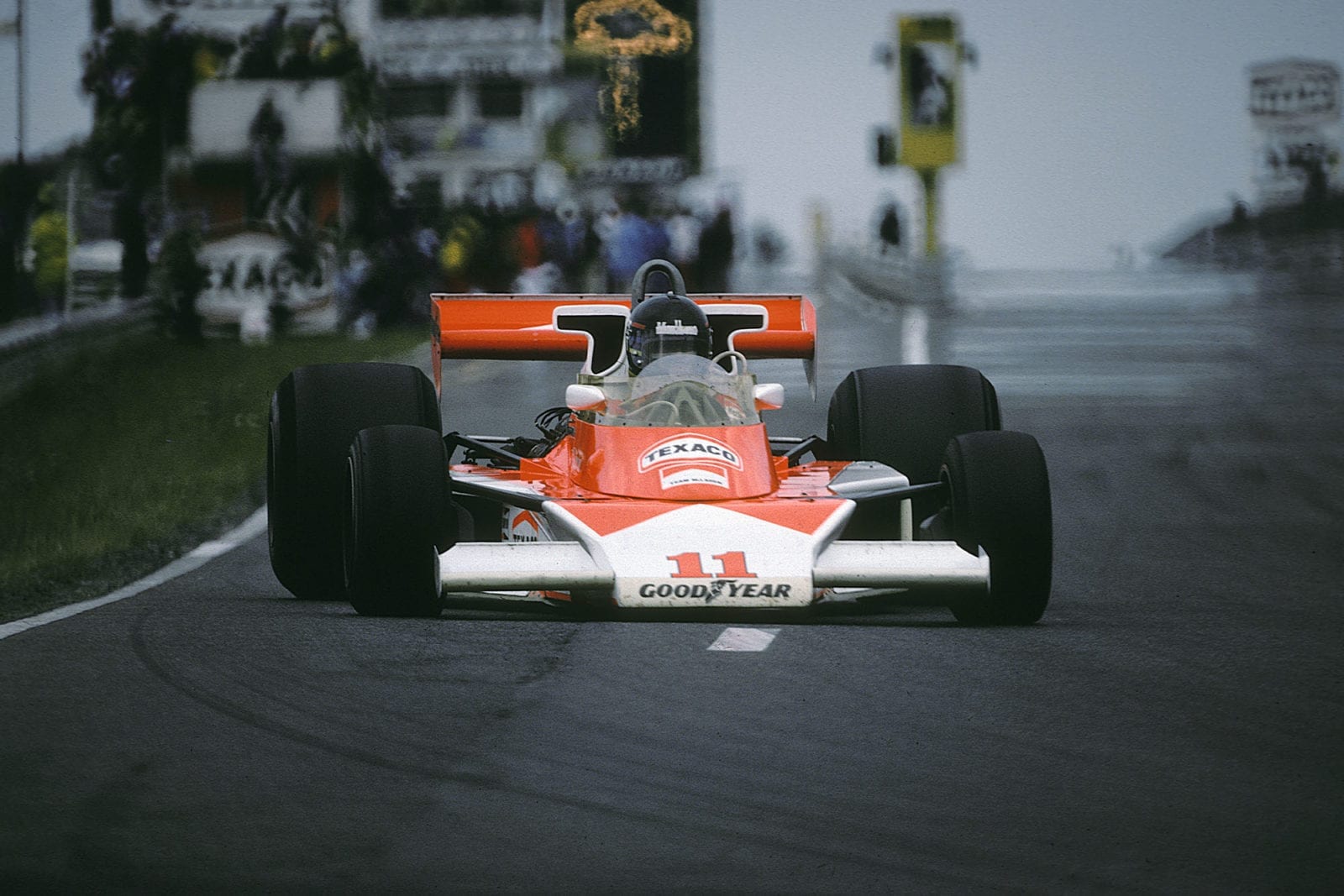 James Hunt (Mclaren) at the 1976 German Grand Prix, Nürburgring.
