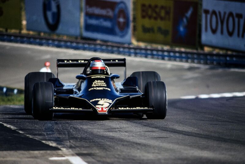 Mario Andretti (Lotus) at the 1978 United States Grand Prix East, Watkins Glen.