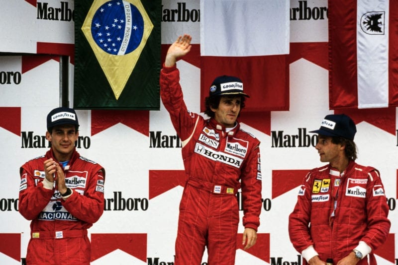 1989 MEX GP podium