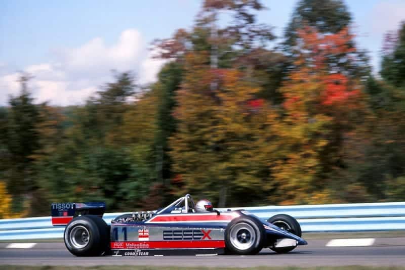 Mario Andretti at the wheel of his Lotus 81.