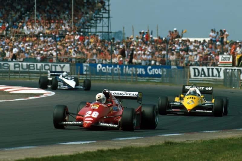 Rene Arnoux, followed by Alain Prost.