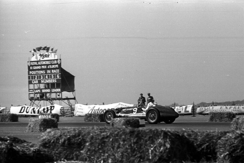 An E-type ERA at the 1950 British Grand Prix at Silverstone