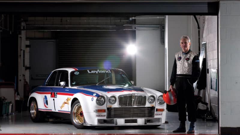 Andy Rouse with Broadspeed Jaguar XJC