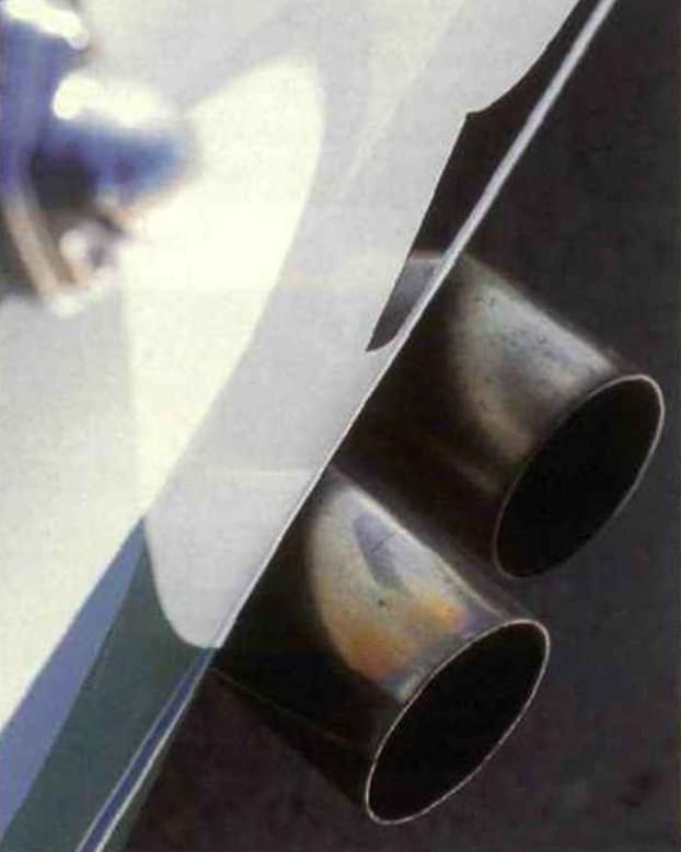 Aston Martin DBR1 exhausts