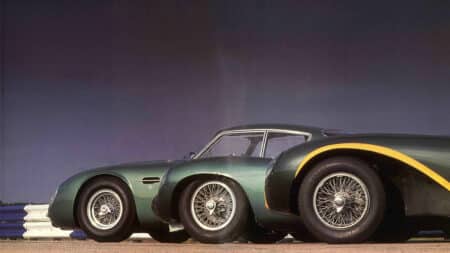 Aston Martin’s three greatest racing cars together on track