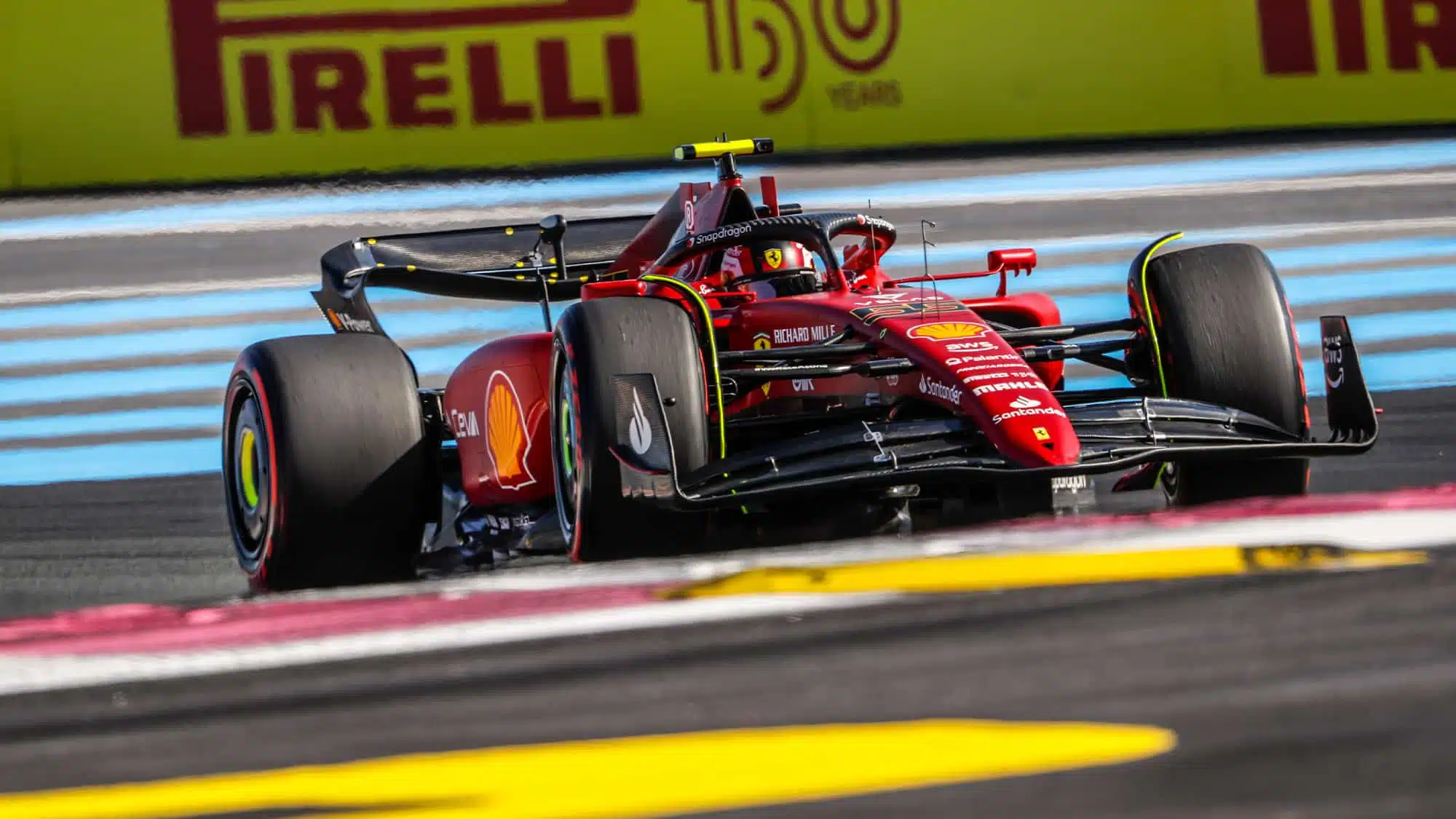 Carlos Sainz in practice for the 2022 French Grand Prix