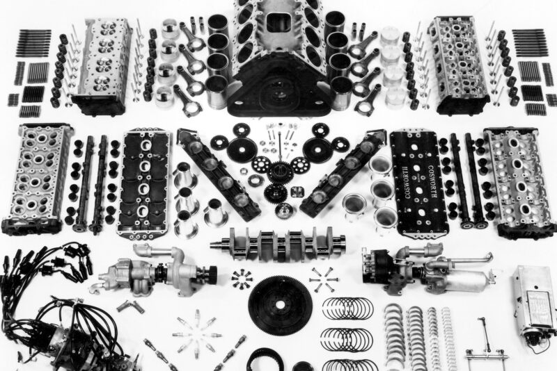 Cosworth DFV in parts