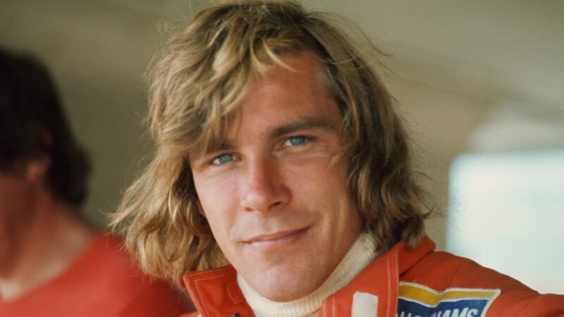 James Hunt portrait in 1974