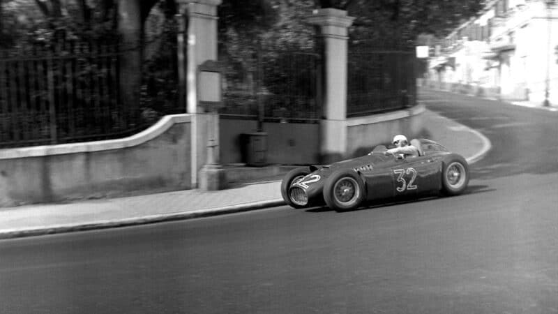 Lancia of Louis Chiron in 1955 Monaco Grand Prix