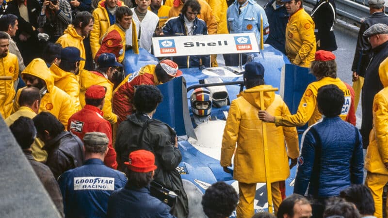 Matra of Francois Cevert in the pits at 1972 LE Mans 24 Hours