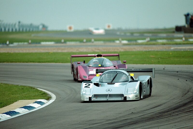 Michael Schumacher Karl Wendlinger Mercedes Group C 291 at Silverstone in 1991