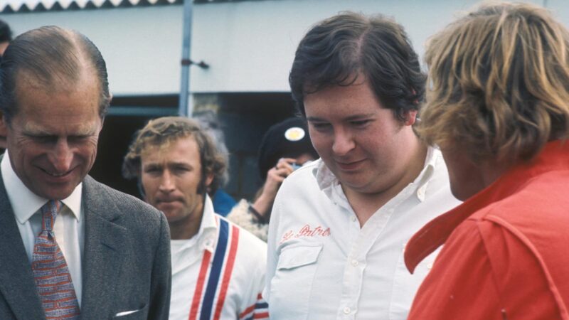 Prince Philip with Lord Hesketh and James Hunt