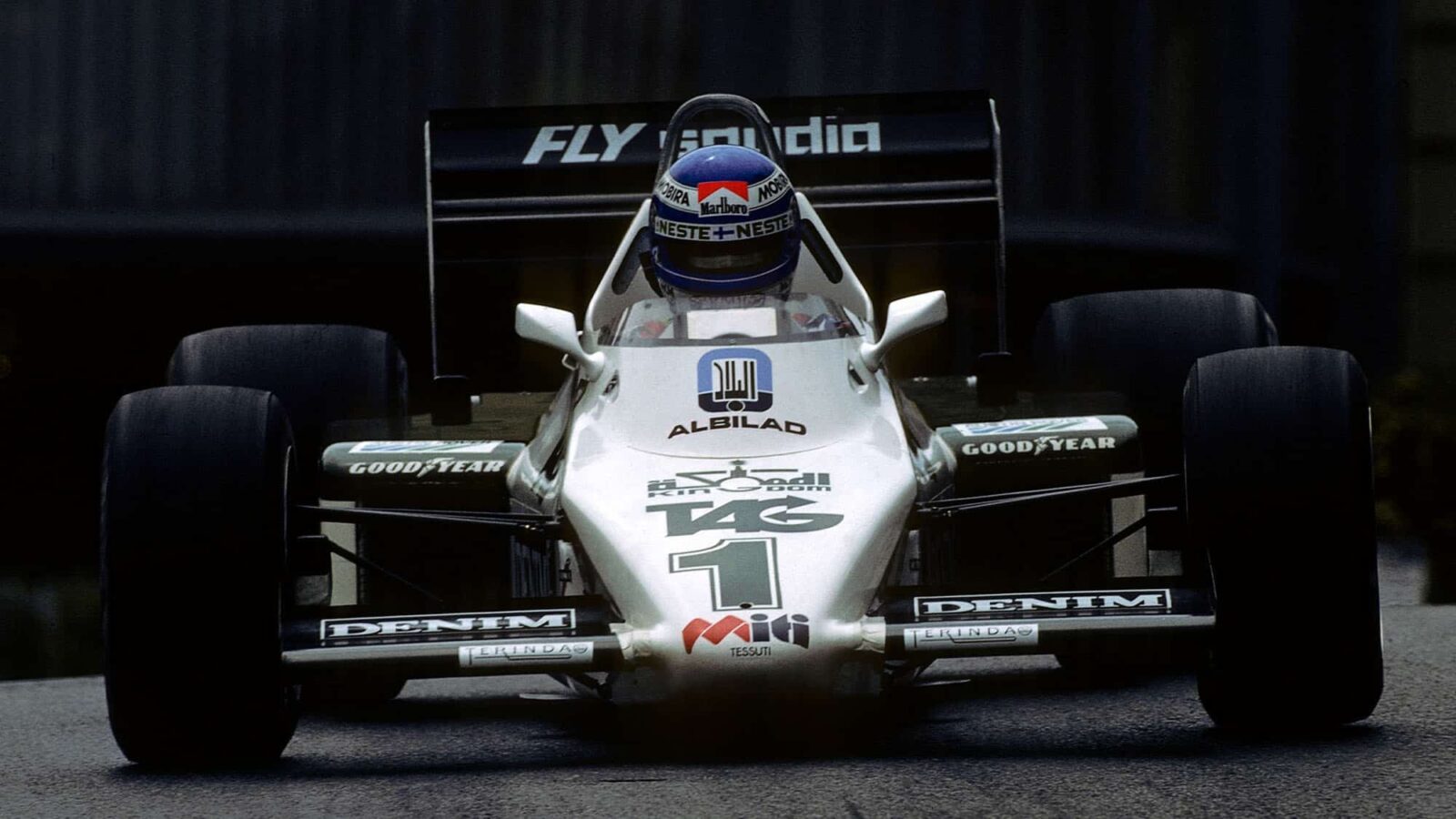 Keke Rosberg, Williams-Ford FW08C, Grand Prix of Monaco, Circuit de Monaco, 15 May 1983. Keke Rosberg and his Williams-Ford FW08C on the way to victory in the 1983 Grand Prix of Monaco. (Photo by Paul-Henri Cahier/Getty Images)