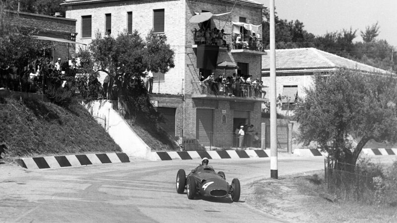 Jean Behra in Maserati 250F at 1957 Grand Prix of Pescara