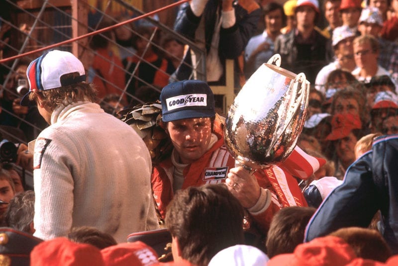 1977 Austrian GP podium 2