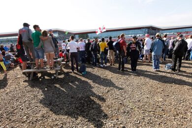 The atmosphere at Silverstone