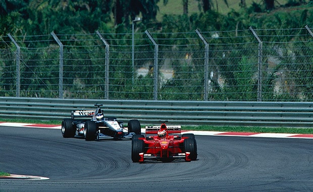 Schumacher at his sporting best