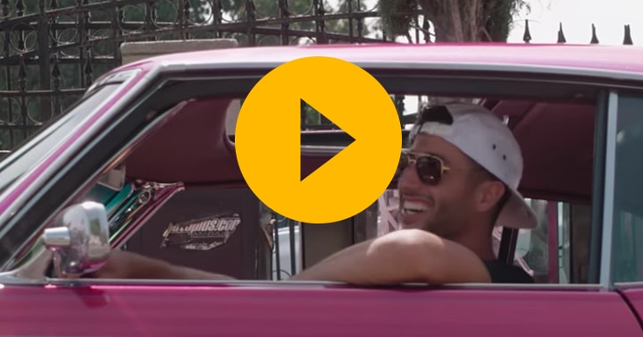 Watch: Ricciardo’s LA summer break