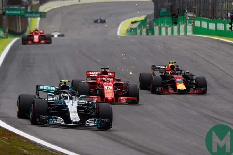 Brazilian Grand Prix 2018 Mercedes Red Bull and Ferrari