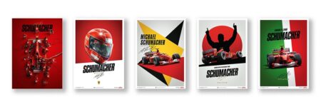 These prints mark Schumacher’s first Ferrari title 