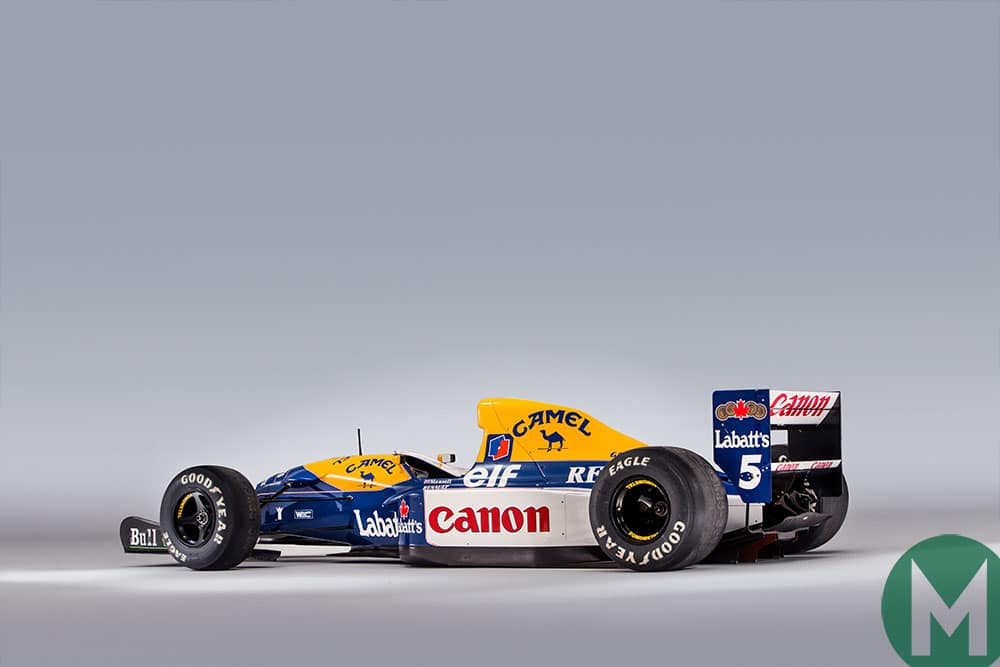 Nigel Mansell's F1 championship-winning Williams FW14B sells for