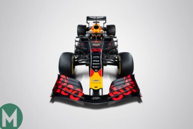 Red Bull unveils livery on morning of F1 testing