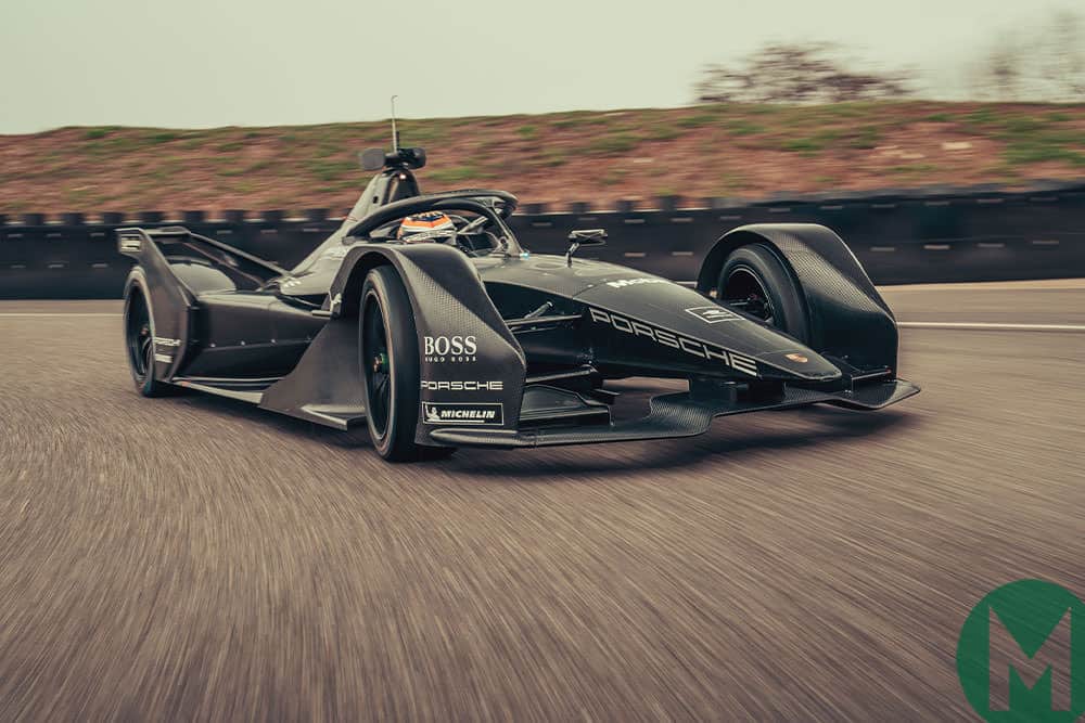 Porsche FE car on track 