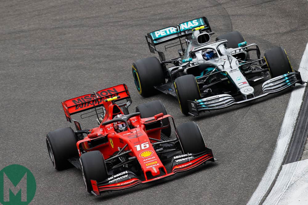 2019 China F1 Merc Ferrari