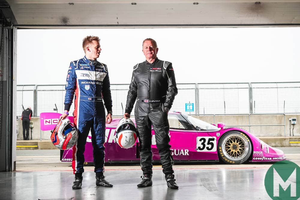 Martin Brundle, Alex Brundle and Jaguar XJR-12