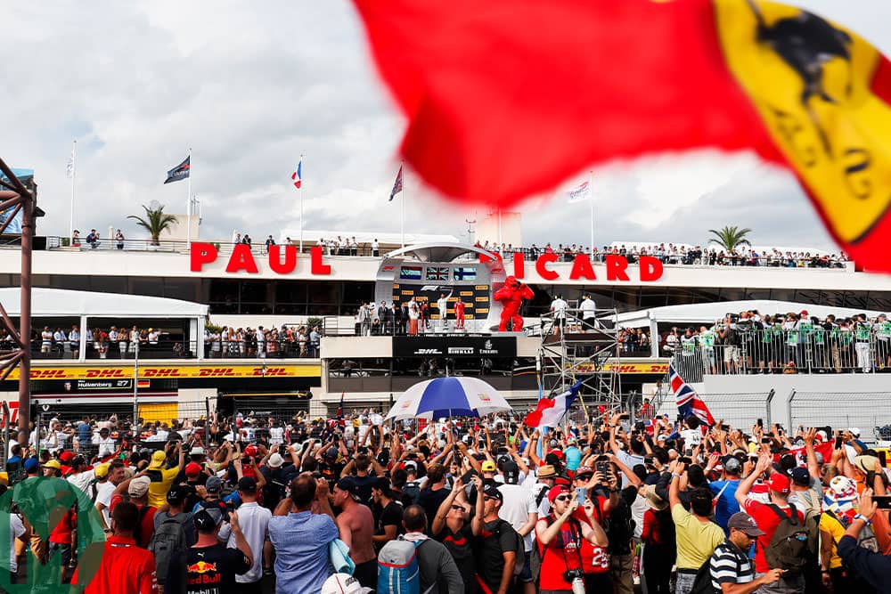 2018 French Grand Prix podium