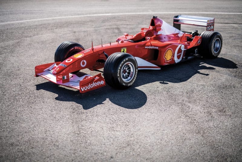 Michael Schumacher's Ferrari F2002 for auction