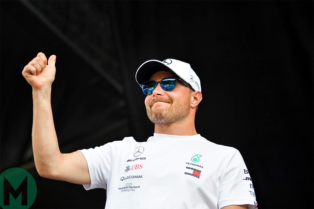 Valtteri Bottas at the F1 fan festival