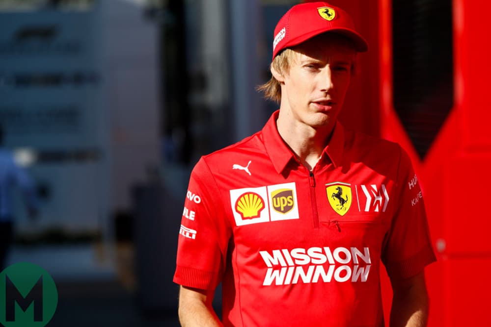 Brendon Hartley in Ferrari gear during the 2019 Formula 1 season