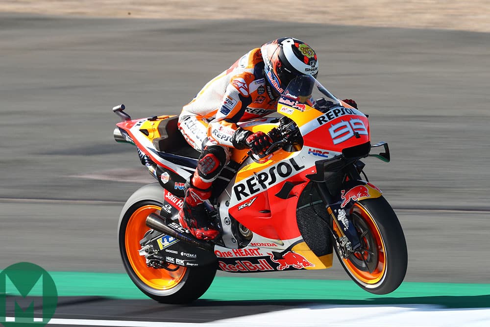 Jorge Lorenzo at Silverstone in the 2019 MotoGP British Grand Prix